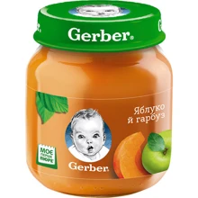 Пюре Gerber яблоко и тыква 130 г (1227245): Вид Фруктово-овощное