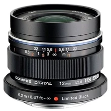 Объектив для фотоаппарата Olympus ZUIKO DIGITAL ED 12mm 1:2.0 Black limited edition (EW-M1220): Тип объектива Широкоугольный