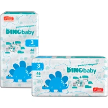Підгузки дитячі DinoBaby 3 4-9 кг 46 шт (4823098410607): Тип Подгузники