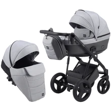 Коляска 2 в 1 Bair Play Plus Soft BPS-218 серый - графит (кожа): Тип коляски Универсальная коляска (2-в-1)