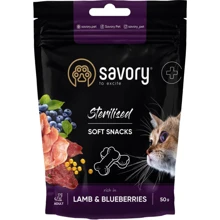 Мягкие лакомства Savory для здоровья стерилизованных котов, ягненок и черника 50 г (4820232631416): Вид Снеки