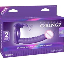 Насадка для двойного проникновения Silicone Double Pene Rabbit: Для кого Для пары