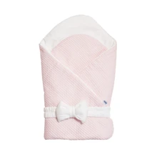 Конверт–плед Twins Cotton с бантиком 80х80 см пудра (1418-TС-24): Производитель Twins