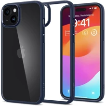 Чехол для iPhone Spigen Crystal Hybrid Navy Blue (ACS06460) for iPhone 15 Plus: Цвет синий