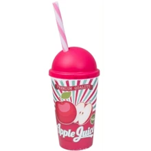 Склянка HEREVIN Apple Juice з трубочкою 0.65 л (161947-026): Тип Стакан с трубочкой и крышкой