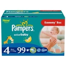 PAMPERS Active Baby Maxi (7-14 кг) Джайнт + Упак 99: undefined undefined
