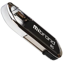 USB-флешка Mibrand 8GB Aligator Black USB 2.0 (MI2.0 / AL8U7B): Стандарт USB USB 2.0