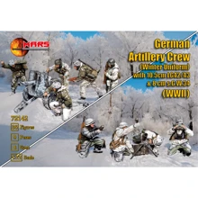 Немецкий Mars Figures артиллерийский расчет (зимняя форма) с 10,5см LG42/43 и 8см s.G.W.34 Вторая мировая война MS72142: Производитель Mars Figures