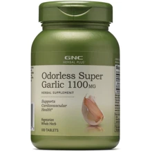 GNC Herbal Plus Odorless Super Garlic Супер Чеснок 1100 mg 100 таблеток: Форма выпуска Таблетки