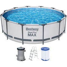 Бассейн Bestway каркасный круглый 366-100 см (56418) (фильтр-насос, лестница, ремкомпл, в коробке, 44-116-37 см): undefined undefined