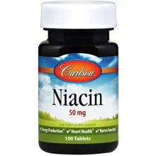 Carlson Labs Niacin 50 mg Ниацин 100 таблеток: Тип Витамин B