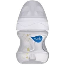 Пляшечка Nuvita Mimic для годування 150мл 0м+ Антиколікова (NU-ALMB0014): Матеріал пластик