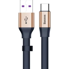 Кабель Baseus USB Cable to USB-C Simple HW Quick Charge 40W 23cm Gold/Blue (CATMBJ-BV3): Тип USB Cable - USB-C