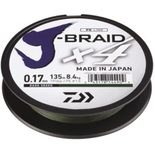 Шнур Daiwa J-Braid X4E 0.17mm 135m Dark Green (12741-017): Тип Шнур