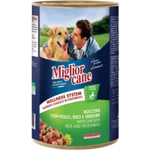 Вологий корм для собак Migliorcane зі шматочками курки, рисом та овочами 1250 г (8007520015233): Тип Влажный корм