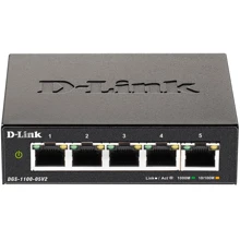 Мережевий комутатор D-Link DGS-1100-05V2: Порти только Gigabit Ethernet (10/100/1000)