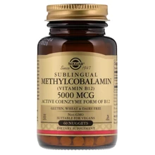 Solgar Sublingual Methylcobalamin (Vitamin B12) 5000 mcg 60 Nuggets: Тип вітамін B