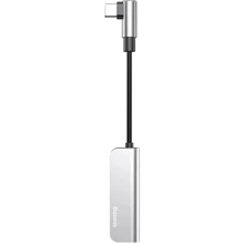 Адаптер Baseus Adapter L53 USB-C to USB-C + 3.5mm Silver (CATL53-S1): Колір сріблястий
