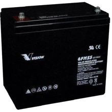 Аккумуляторная батарея Vision FM, 12V, 55Ah, AGM (6FM55E-X): Тип AGM