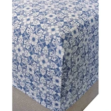 Простирадло Прованс Royal blue на гумці 180х200+18 см (010682): Тип простынь