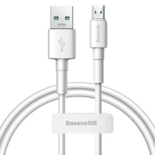 Кабель Baseus USB Cable to microUSB Mini 0.5m White (CAMSW-C02): Тип USB Cable - microUSB