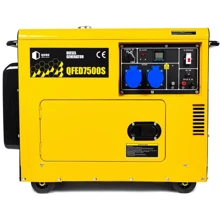 Генератор дизельний Qube QFED7500S: Тип електростанції дизельный