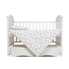 Сменная постель Twins Comfort line 3054-C-064, Единорог, серый/желтый: Тип постельный комплект