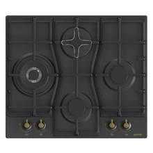 Варочная поверхность газовая Gorenje GW6D41CLB: Расположение панели спереди
