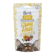 Ласощі Brit Care Shiny Hair для кішок з лососем 50г (8595602521388): Вид снеки