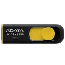 USB-флешка ADATA 32GB UV128 USB 3.0 Black/Yellow (AUV128-32G-RBY): Стандарт USB USB 3.0