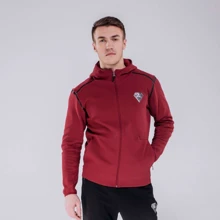 Спортивна кофта Peak FW683791-RED 44 червона на блискавці з капюшоном: Вид Спортивні кофти (олімпійки)