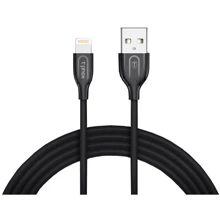 Кабель T-PHOX USB Cable to Lightning Mini 1.2m Black (T-L807 Black): Тип USB 2.0, Lightning