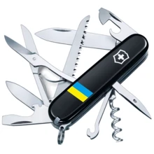 Мультитул Victorinox Huntsman Ukraine 91мм/15 функций/черный /Флаг Украины (1.3713.3_T1100u): Тип мини-мультитул