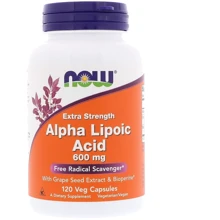 NOW Foods Alpha Lipoic Acid Extra Strength 600 mg 120 caps: Вид ферментні