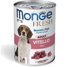 Вологий корм для собак Monge Dog Fresh з телятиною 0.4 кг (70014458): Тип Влажный корм
