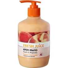 Fresh Juice Peach & Magnolia Крем-мыло Персик и магнолия с персиковым маслом 460 ml: Назначение Увлажнение, Очищение