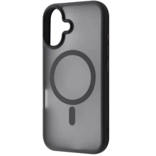 Чехол для iPhone WAVE Matte Insane Case with MagSafe Black for iPhone 16: Цвет черный