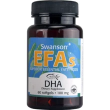 Swanson EcOmega Dha 100 mg Риб'ячий жир 60 гелевих капсул: Тип Омега 3