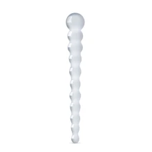 Стеклянный дилдо в виде бусин Gildo Glass Dildo No. 20: Назначение Вагинальные