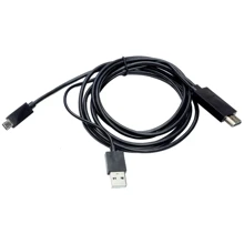 Кабель и переходник PowerPlant HDMI - micro USB (11 pin) + USB, 1.8м, (MHL)(CA910861): Тип кабель