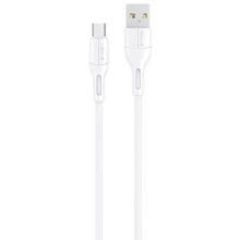 Кабель Usams USB Cable to microUSB 1m White (US-SJ502): Тип USB Cable - microUSB