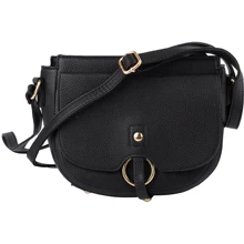 Женская сумка-седло Valiria Fashion черная (ODAS7120-black): Пол Женский