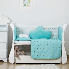 Постельный комплект 6 эл. Twins Dolce Insta 4075-D-509, Сердечки, мятный: Тип постельный комплект