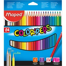 Карандаши цветные Color Peps Classic 24 цвета, Maped: Тип Цветные