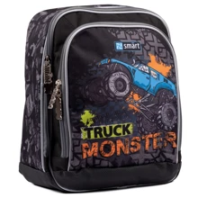 Рюкзак школьный Smart H-55 Monster Truck черный (558026): Возрастная группа от 6 до 10 лет
