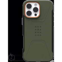 Чехол для iPhone Urban Armor Gear UAG Civilian Magsafe Olive Drab (114445117272) for iPhone 16 Pro Max: Цвет зеленый