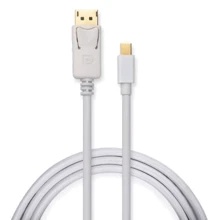 Кабель и переходник Vinga Mini Display Port to Display Port 1.8m 4K white (VCPMDPDP1.8WH): Тип кабель