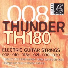 Струна для гитар Струны для электрогитары Galli Thunder Hunter TH180 (08-39) Extra Super Light: Тип Комплект струн