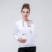 Спортивне худі Peak FW694232-WHI 40 біле з капюшоном: Сезон Демісезон