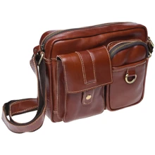 Чоловіча сумка через плече Borsa Leather коричнева (K16211-brown): Стать Чоловік